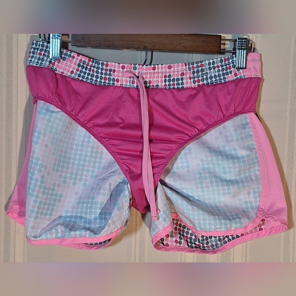 DANSKIN NOW Pink and Gray Athletic Shorts - Picture 3 of 6